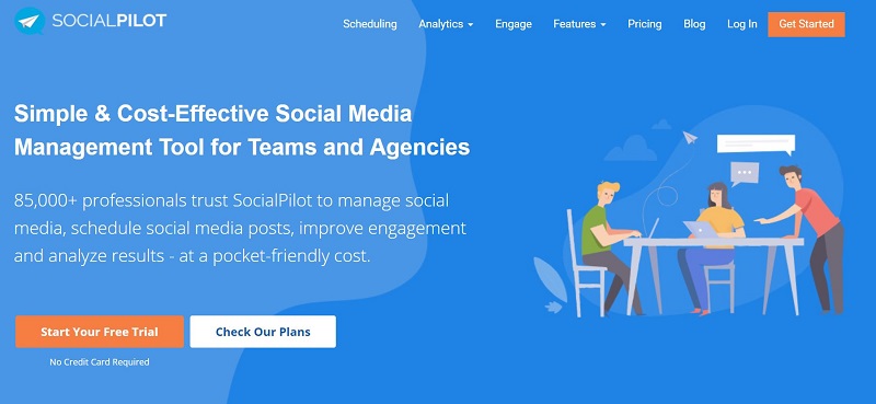 social pilot homepage