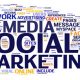 social media marketing written in big font size