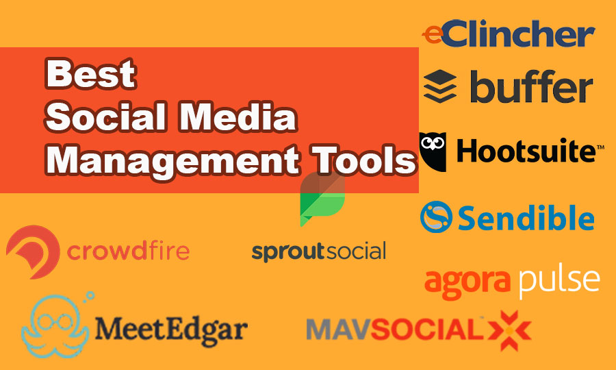 Most Popular Social Media Management Software Brand with Logo